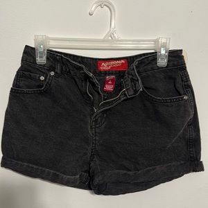 Black denim Arizona jeans Co shorts